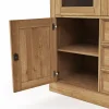 Highboard Louisiana - Wildeiche teilmassiv, geölt – Bild 2