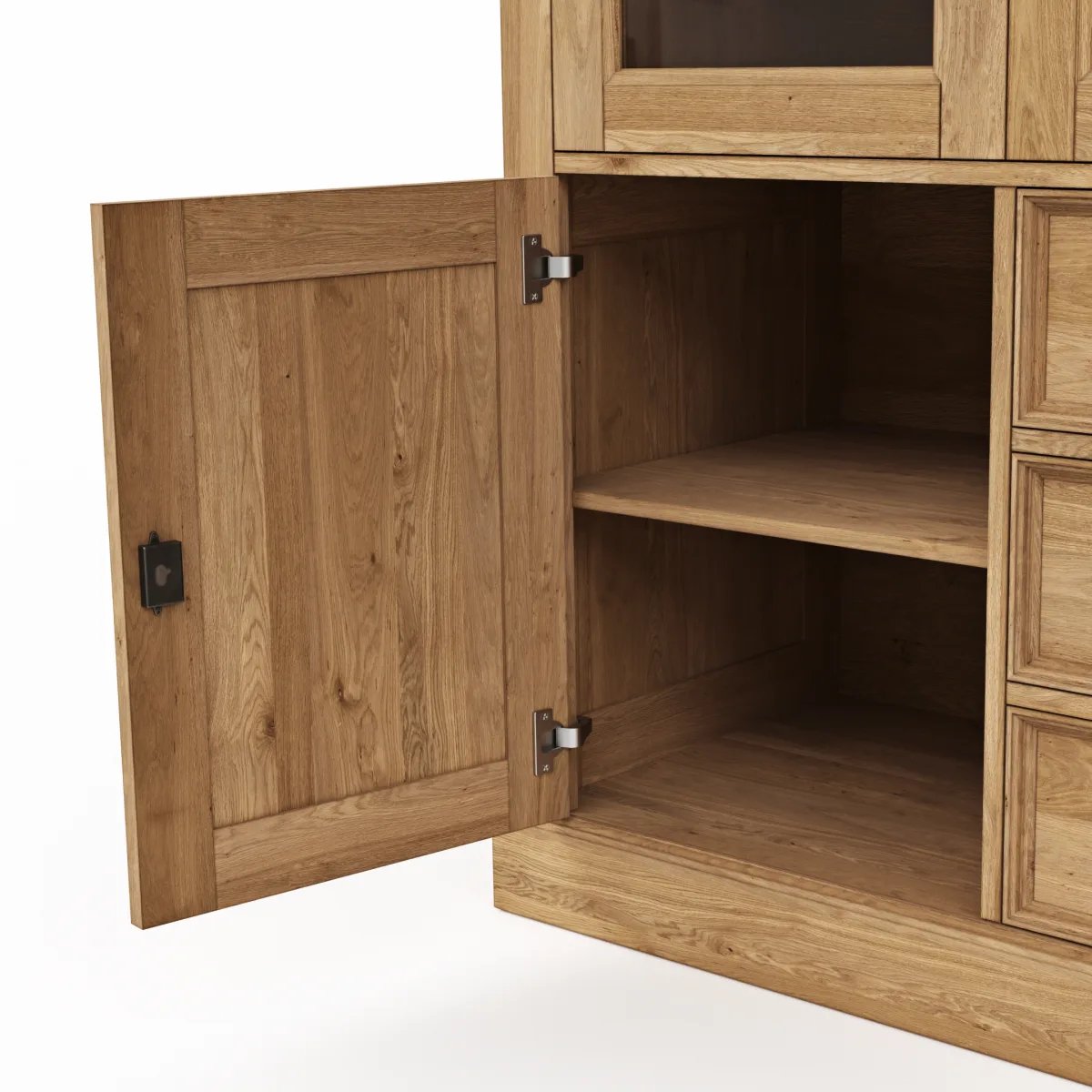 Highboard Louisiana - Wildeiche teilmassiv, geölt – Bild 2