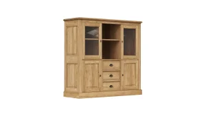 Highboard Louisiana - Wildeiche teilmassiv, geölt