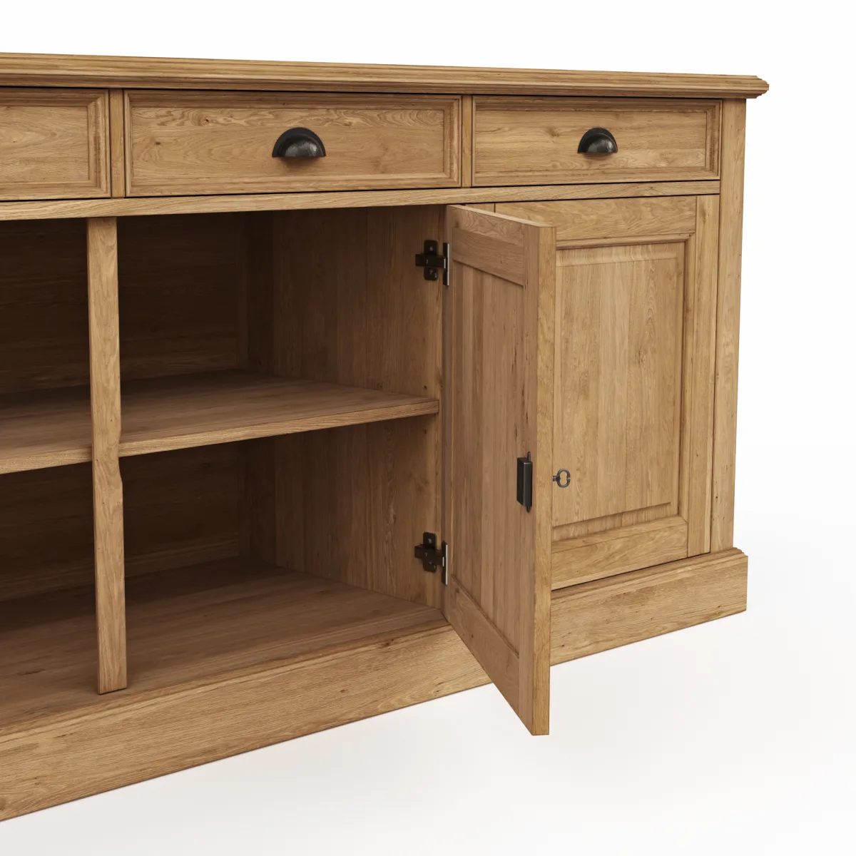 Sideboard Louisiana - Wildeiche teilmassiv, geölt – Bild 3