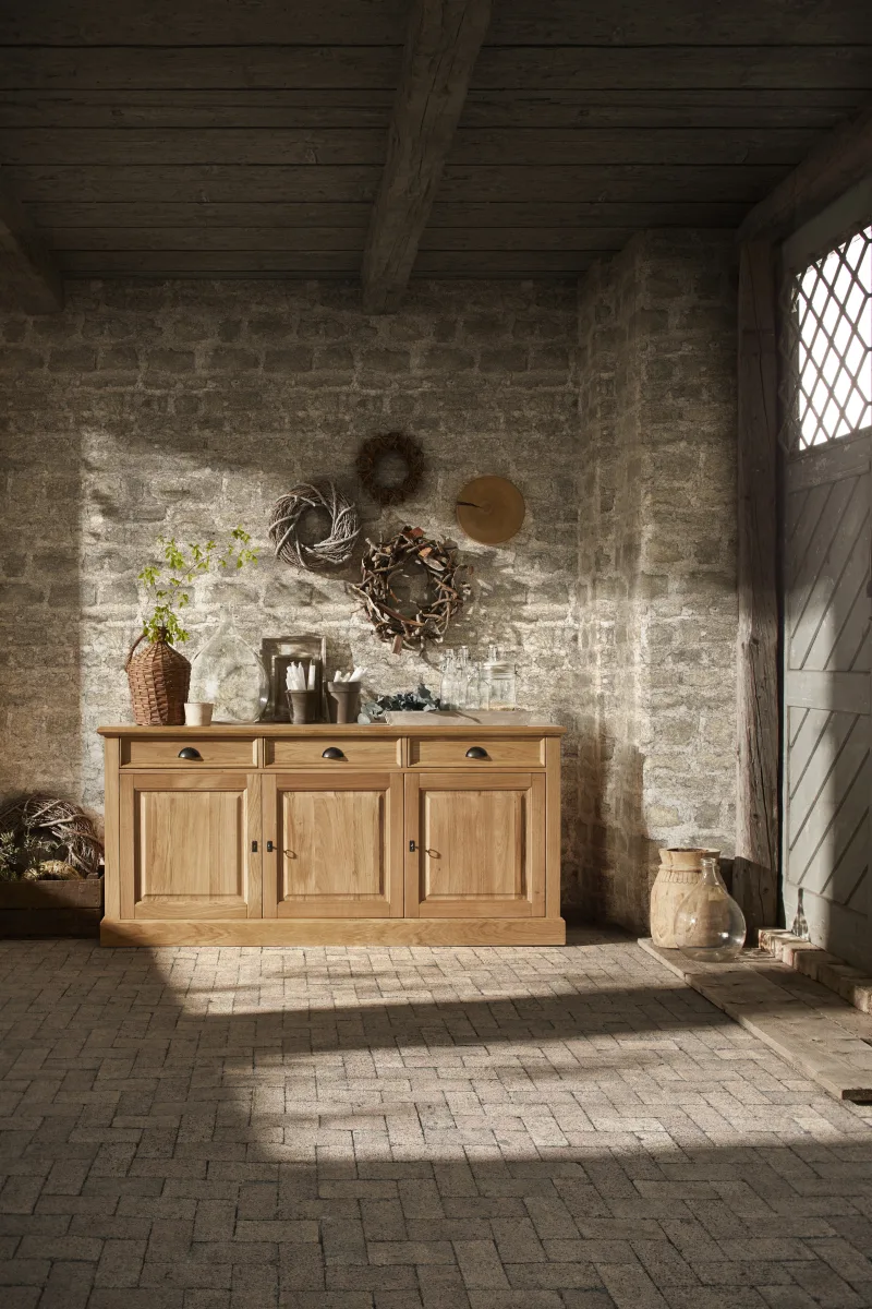 Sideboard Louisiana - Wildeiche teilmassiv, geölt – Bild 4
