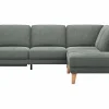 Ecksofa Rockport A - 2,5-Sitzer mit Ecke rechts inkl. Relaxfunktion (motorisch), Stoff, Grau – Bild 2