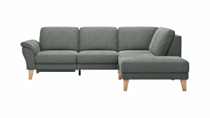 Alternative view of Ecksofa Rockport A - 2,5-Sitzer mit Ecke rechts inkl. Relaxfunktion (motorisch), Stoff, Grau