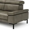 Ecksofa Hudson - Ecke links mit 2,5-Sitzer inkl. Kopfteil verstellbar, Leder, Braungrün – Bild 3