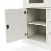 Highboard Louisiana - teilmassiv, Weiß – Bild 3