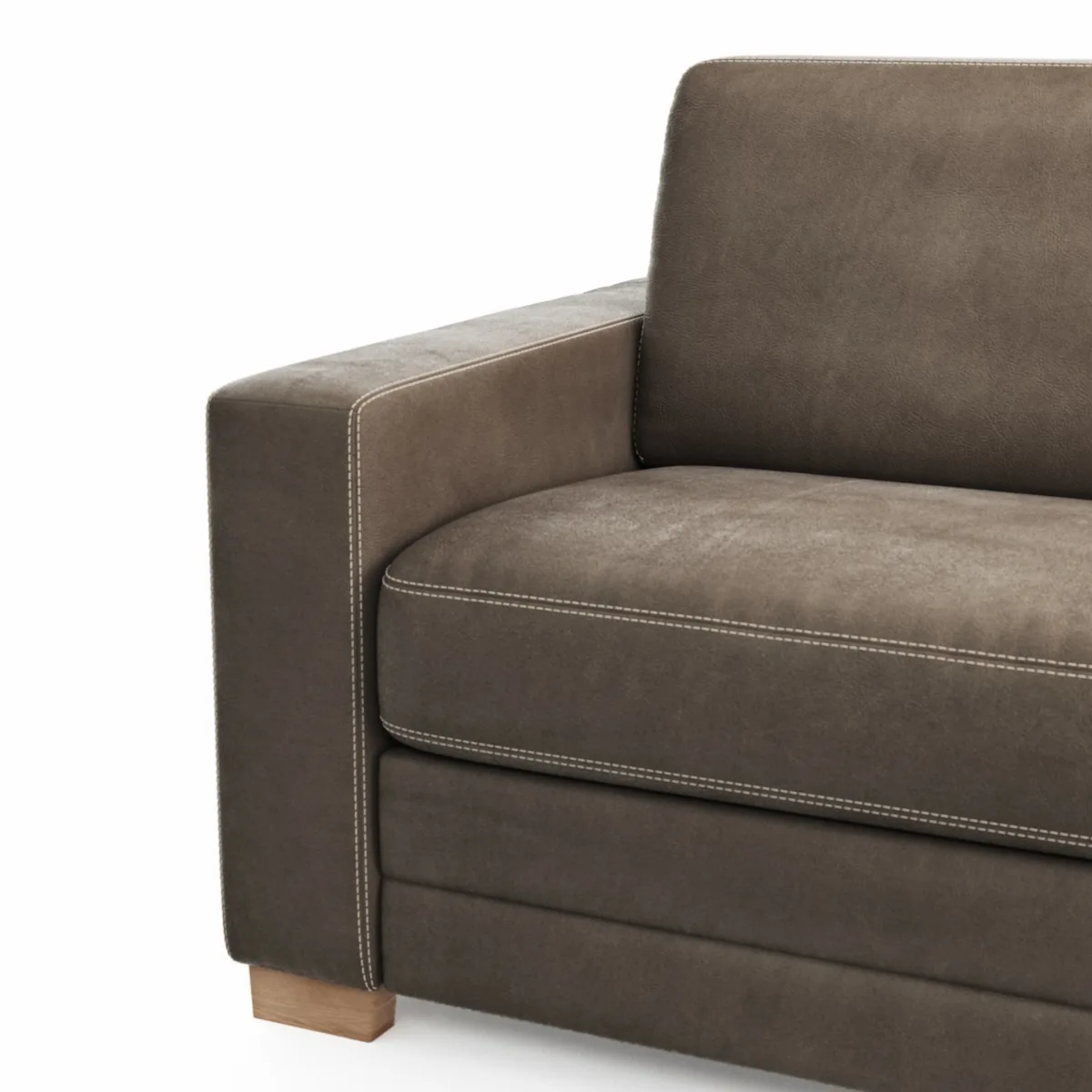 Sofa Lakeville 1 - 2-Sitzer inkl. Schlaffunktion, Stoff, Braun – Bild 3