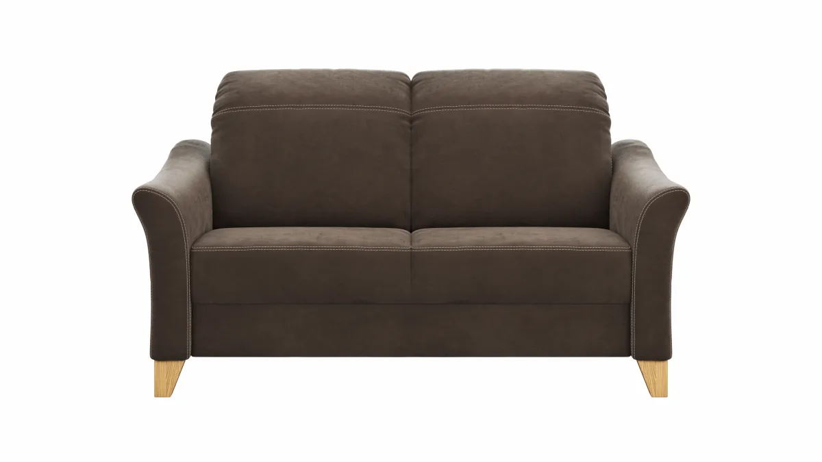 Sofa Canterbury - 2,5-Sitzer, Stoff, Dunkelbraun