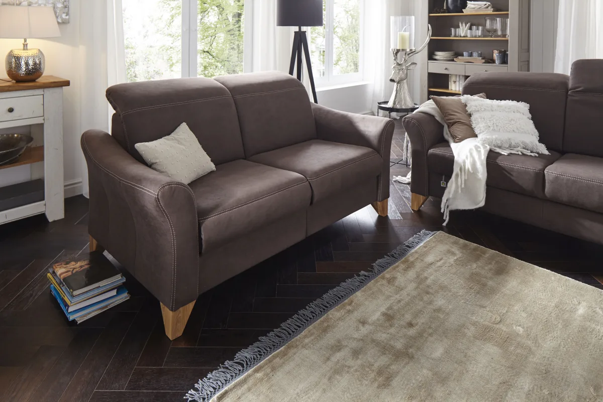 Sofa Canterbury - 2,5-Sitzer, Stoff, Dunkelbraun – Bild 4