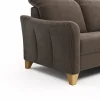 Sofa Canterbury - Recamiere links inkl. Kopfteil verstellbar und Sitzvorzug (motorisch), Stoff, Dunkelbraun – Bild 3