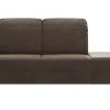 Sofa Canterbury - Recamiere links inkl. Kopfteil verstellbar und Sitzvorzug (motorisch), Stoff, Dunkelbraun