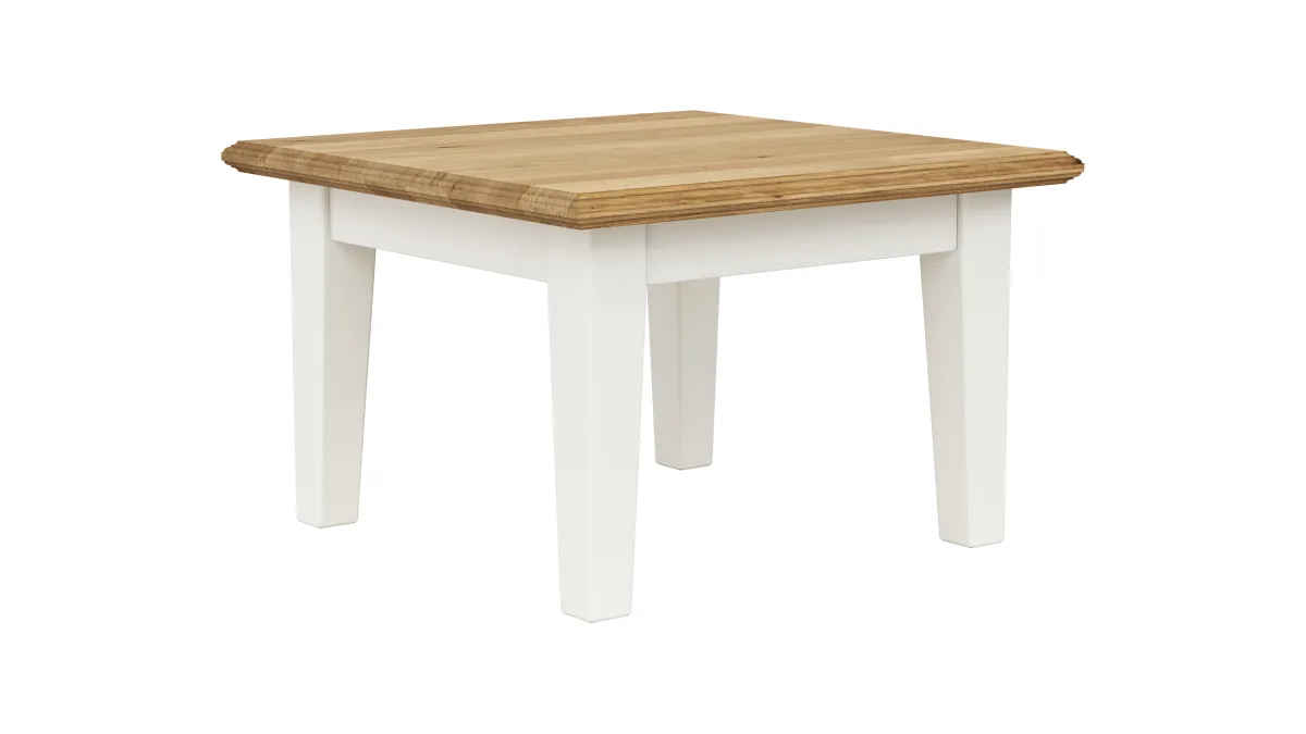 Beistelltisch Louisiana - LBH ca. 70x70x45 cm, Weiß