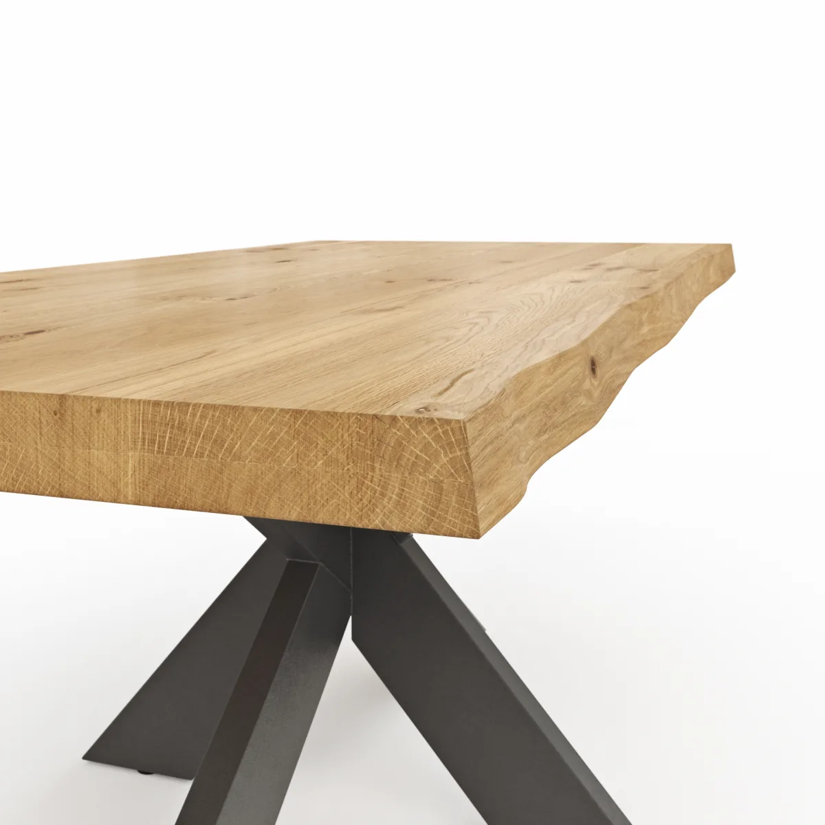 Esstisch Clifton - LB ca. 240x100 cm, Wildeiche massiv – Bild 4