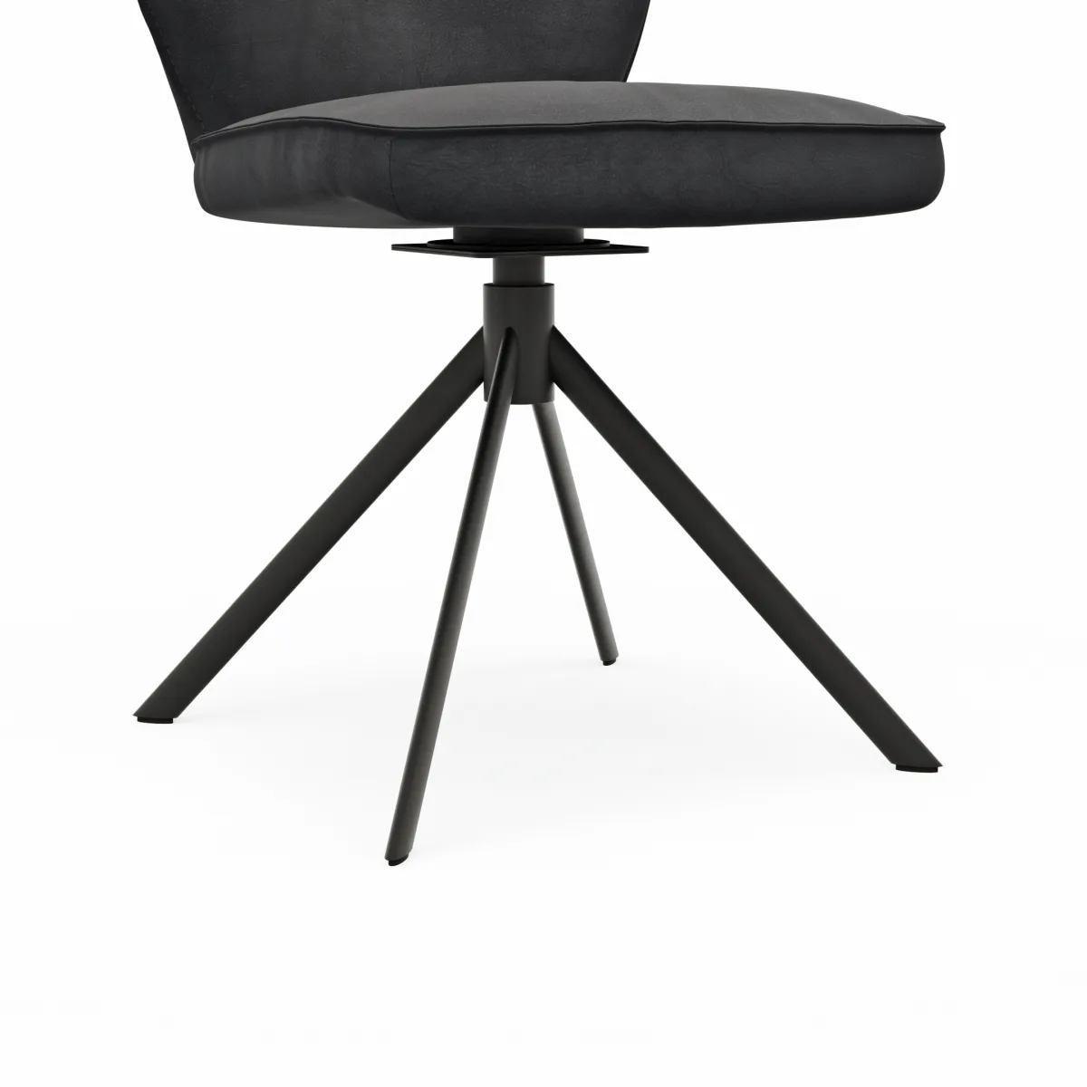 Stuhl Westmore - drehbar, Stoff, Anthrazit – Bild 4