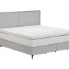 Boxspringbett Alpin - Liegefläche ca. 180x200 cm, Stoff, Grau – Bild 2