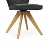 Stuhl Westmore - drehbar, Stoff, Anthrazit – Bild 3