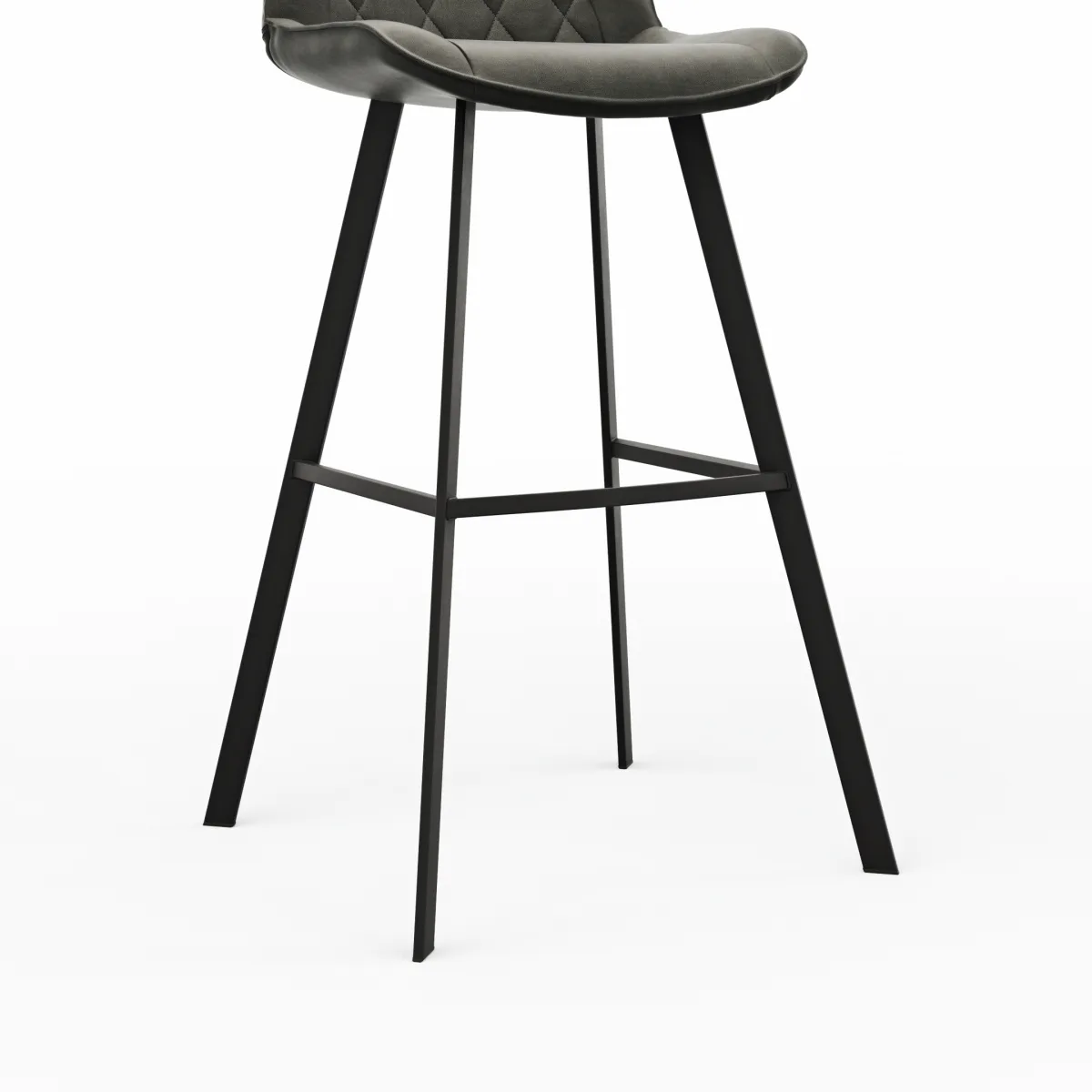 Barhocker Wesley - Stoff, Graphit – Bild 3