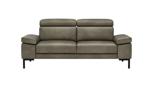 Alternative view of Sofa Hudson - 2,5-Sitzer, inkl. Kopfteil verstellbar, Leder, Braungrün