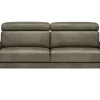 Sofa Hudson - 3-Sitzer, inkl. Kopfteil verstellbar, Leder, Braungrün – Bild 2
