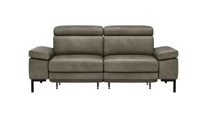 Alternative view of Sofa Hudson - 2,5-Sitzer, inkl. Relaxfunktion (motorisch) und Kopfteil/Armlehnen verstellbar, Leder, Braungrün
