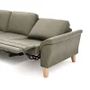 Ecksofa Rockport A - Ecke links mit 2,5-Sitzer inkl. Relaxfunktion (motorisch), Leder, Dunkelgrau – Bild 4