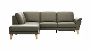 Alternative view of Ecksofa Rockport A - Ecke links mit 2,5-Sitzer inkl. Relaxfunktion (motorisch), Leder, Dunkelgrau