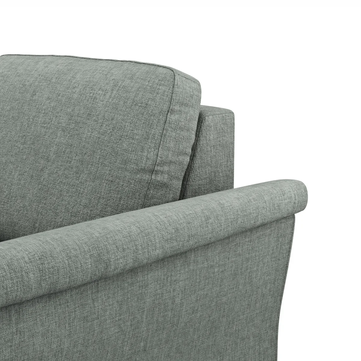 Ecksofa Rockport A - Ecke links mit 2,5-Sitzer inkl. Relaxfunktion (motorisch), Stoff, Grau – Bild 3