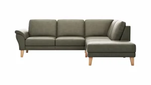 Alternative view of Ecksofa Rockport A - 2,5-Sitzer mit Ecke rechts, Leder, Dunkelgrau