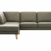 Ecksofa Rockport A - Ecke links mit 2,5-Sitzer, Leder, Dunkelgrau – Bild 2