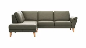Alternative view of Ecksofa Rockport A - Ecke links mit 2,5-Sitzer, Leder, Dunkelgrau