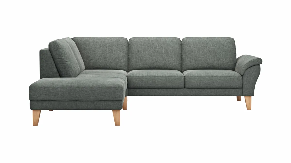 Ecksofa Rockport A - Ecke links mit 2,5-Sitzer, Stoff, Grau – Bild 2