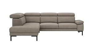 Alternative view of Ecksofa Hudson - Ecke links, 2,5-Sitzer, inkl. Kopfteil verstellbar, Stoff, Khaki