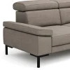 Ecksofa Hudson - 2,5-Sitzer mit Ecke rechts, inkl. Kopfteil verstellbar, Stoff, Khaki – Bild 3