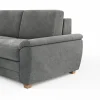 Ecksofa Lakeville 1 - Longchair links mit 2-Sitzer inkl. Schlaffunktion mit Bettkasten, Stoff, Grau – Bild 3