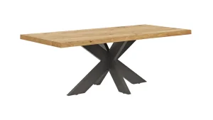 Alternative view of Esstisch Clifton - LB ca. 220x100 cm, Wildeiche massiv