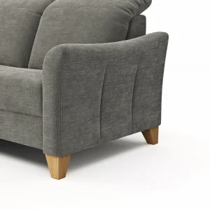 Alternative view of Sofa Canterbury - Recamiere rechts, Stoff, Silbergrau