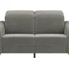 Sofa Canterbury - 2,5-Sitzer inkl. Relaxfunktion/Kopfteil verstellbar (motorisch), Stoff, Silbergrau