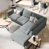 Ecksofa Rockport A - 2,5-Sitzer mit Ecke rechts, Stoff, Grau – Bild 5