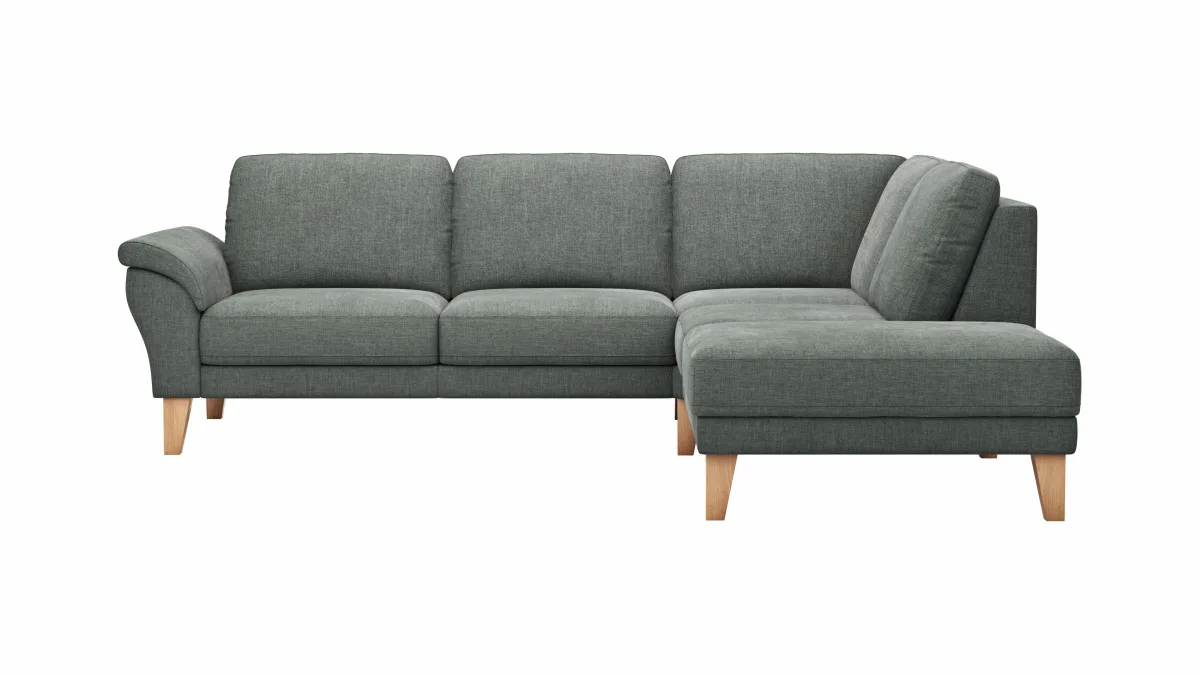 Ecksofa Rockport A - 2,5-Sitzer mit Ecke rechts, Stoff, Grau – Bild 2