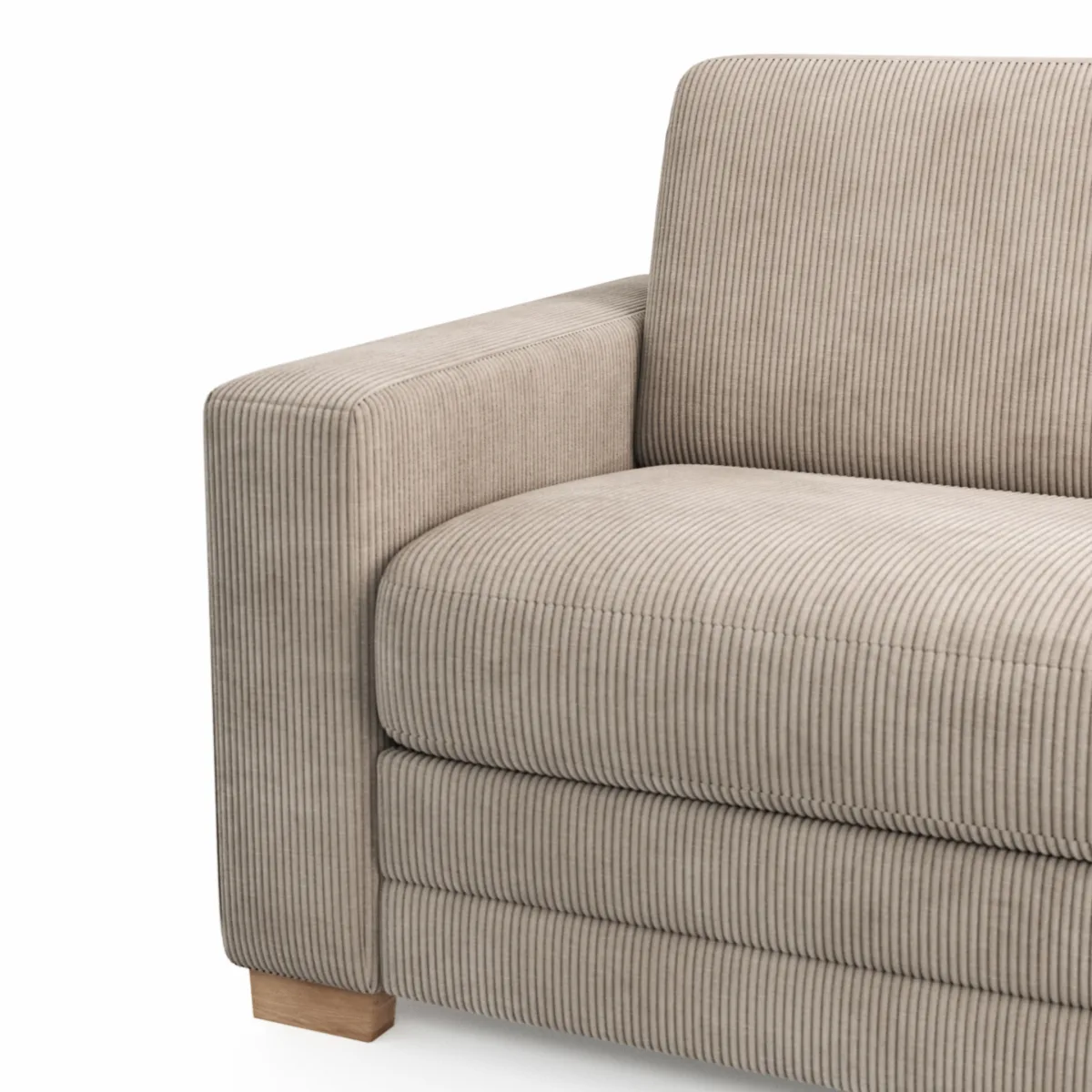 Sofa Lakeville 1 - 2-Sitzer inkl. Schlaffunktion, Stoff, Graubeige – Bild 4
