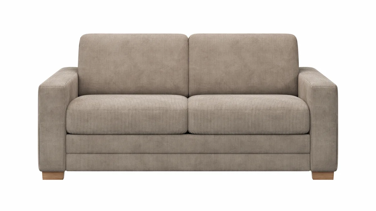 Sofa Lakeville 1 - 2-Sitzer inkl. Schlaffunktion, Stoff, Graubeige – Bild 2