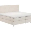 Boxspringbett Alpin - Liegefläche 200x200cm, Stoff, Graubeige – Bild 2