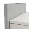 Boxspringbett Alpin - Liegefläche 200x200cm, Stoff, Grau – Bild 3