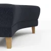 Hocker Stamford - gebogen, Rechts, LB ca. 89x65 cm, Stoff, Dunkelblau – Bild 4
