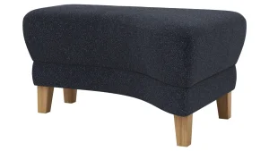 Alternative view of Hocker Stamford - gebogen, Rechts, LB ca. 89x65 cm, Stoff, Dunkelblau