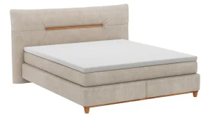 Alternative view of Boxspringbett Alpin - Liegefläche ca. 180x200 cm, Stoff, Graubeige