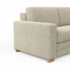 Sofa Lakeville 1 - 2-Sitzer inkl. Schlaffunktion, Gestell Schwarz, Stoff, Beige – Bild 3