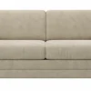 Sofa Lakeville 1 - 2-Sitzer inkl. Schlaffunktion, Gestell Schwarz, Stoff, Beige – Bild 2