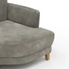 Sofa Stamford - Ecksofa 2-sitzig und Abschlusshocker links mit 3,5-Sitzer, Bogen rechts, Stoff, Anthrazit – Bild 4