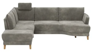 Alternative view of Sofa Stamford - inkl. Armlehne verstellbar und Kopfstütze, Ecksofa 2-sitzig und Abschlusshocker links mit 3,5-Sitzer, Bogen rechts, Stoff, Anthrazit