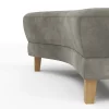 Hocker Stamford - gebogen, Links, LB ca. 89x65 cm, Stoff, Anthrazit – Bild 3